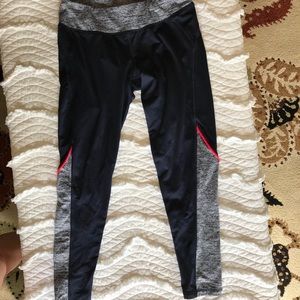 Tek Gear navy blue and pink workout pants